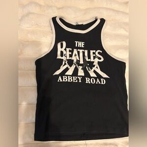 Vintage Beatles Black Tank Top